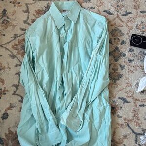 Men's Light Green Dress Shirt